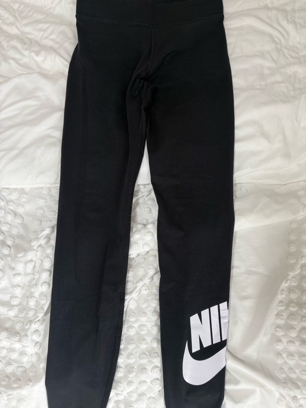 Nike Black Leggings with White Logo